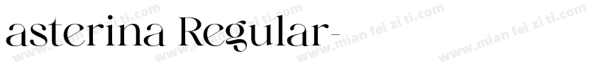 asterina Regular字体转换